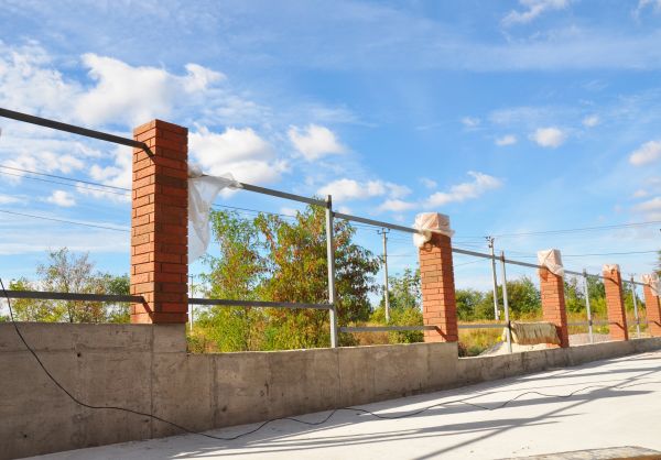 Brick Pillar Installation in Lees Summit